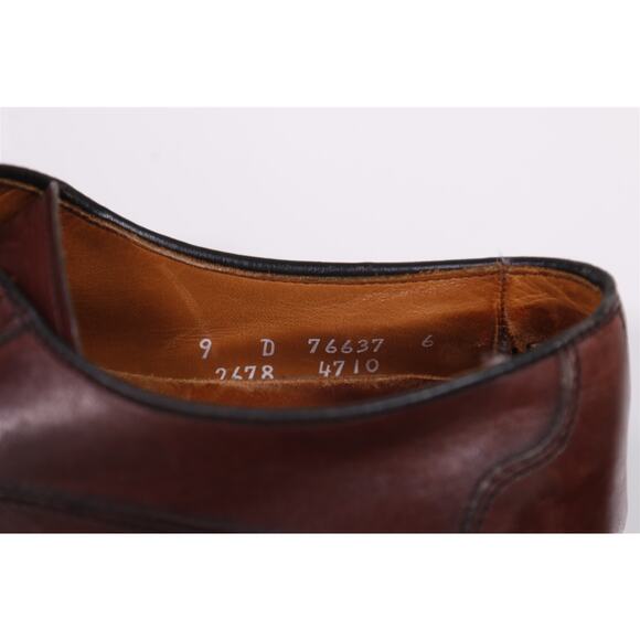 Allen Edmonds Men's Sanford Burgundy Plain Toe Leather Oxford Dress Shoes 9 D - Picture 12 of 12